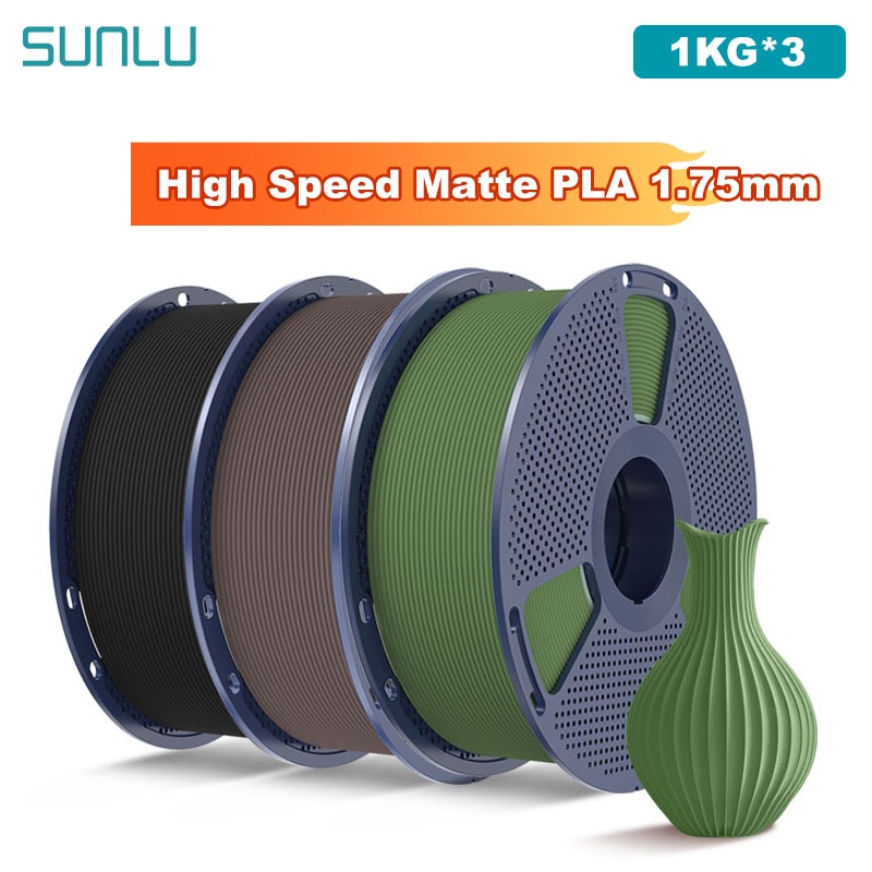 Fdm Printer - SUNLU 3KG 高速マットPLAフィラメント 1.75mm 1000g 高速印刷用