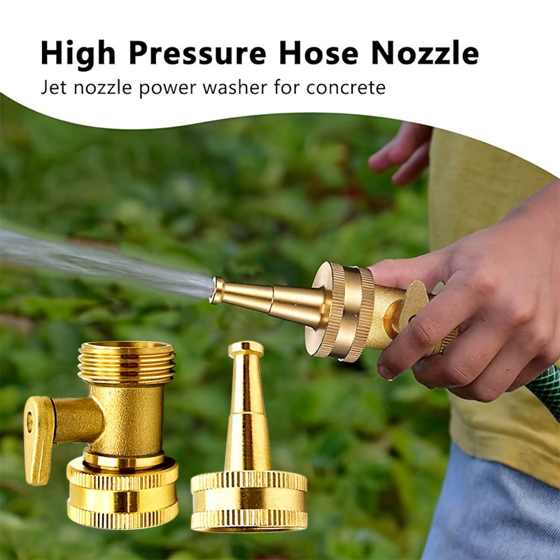 2個/セット真鍮製ガーデンホースノズル-耐久性のある金属製芝 - Nozzle Brass のレビューと価格
