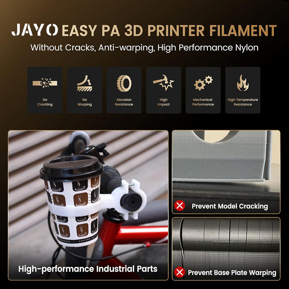 JAYO Easy PA フィラメント 1.75 ミリメート - Fdm Printer のレビューと価格