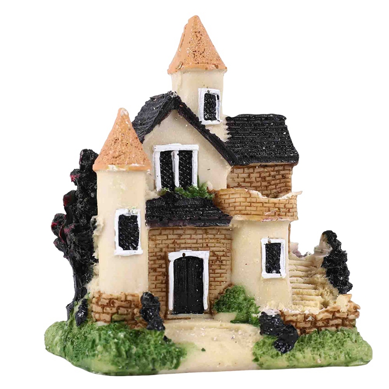 かわいいミニ樹脂ハウス ミニチュアハウス 妖精の庭の風景 ホ - Resin のレビューと価格
