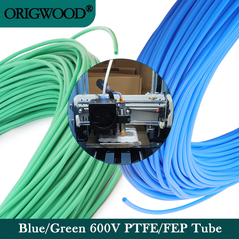 青/緑色 600V PTFEチューブ 直径2 2.5 4 6 - Ptfe Tube のレビューと価格
