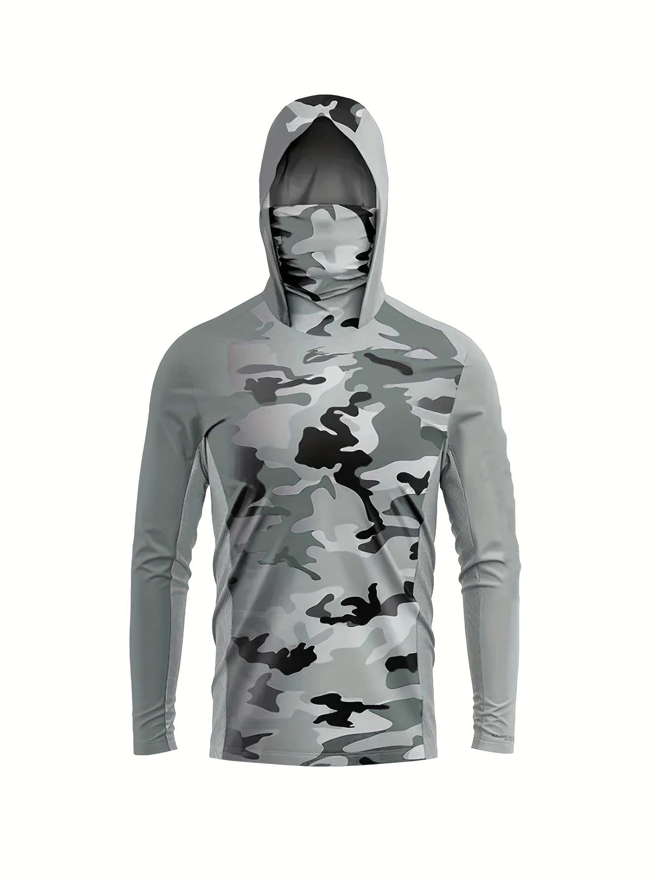 アウトドアフィッシャーマンフード付き長袖Tシャツ、グラデーシ - Resin のレビューと価格