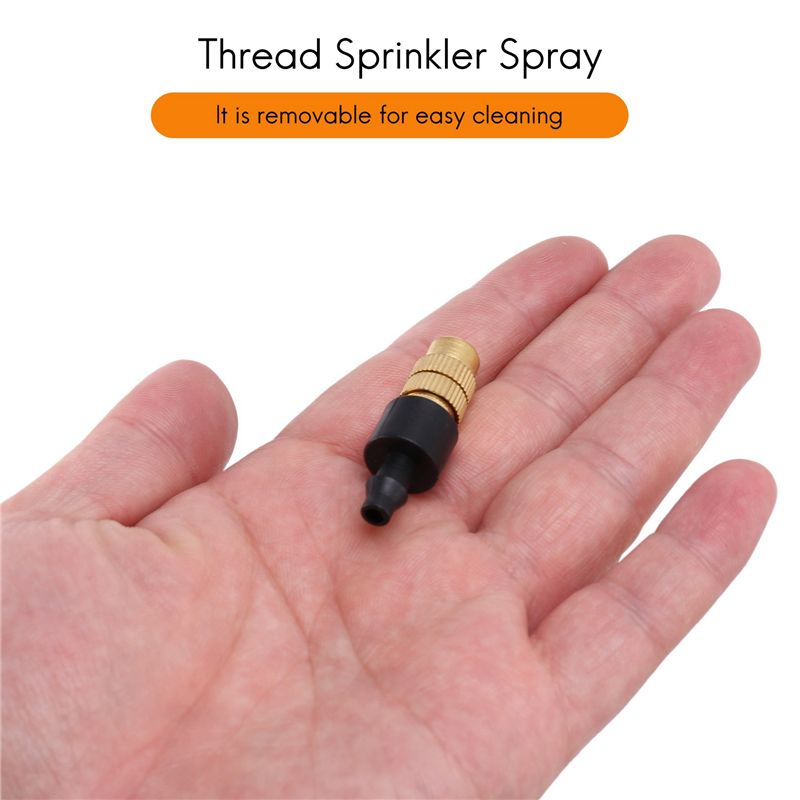 AS94-100個入り、調整可能なミストノズル。ガーデニング - Nozzle Brass のレビューと価格