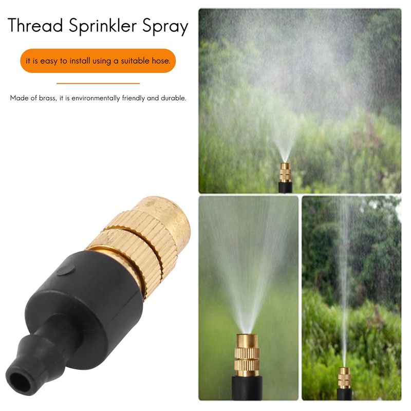 AS94-100個入り、調整可能なミストノズル。ガーデニング - Nozzle Brass のレビューと価格