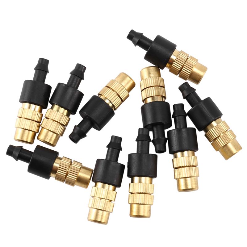 AS94-100個入り、調整可能なミストノズル。ガーデニング - Nozzle Brass のレビューと価格