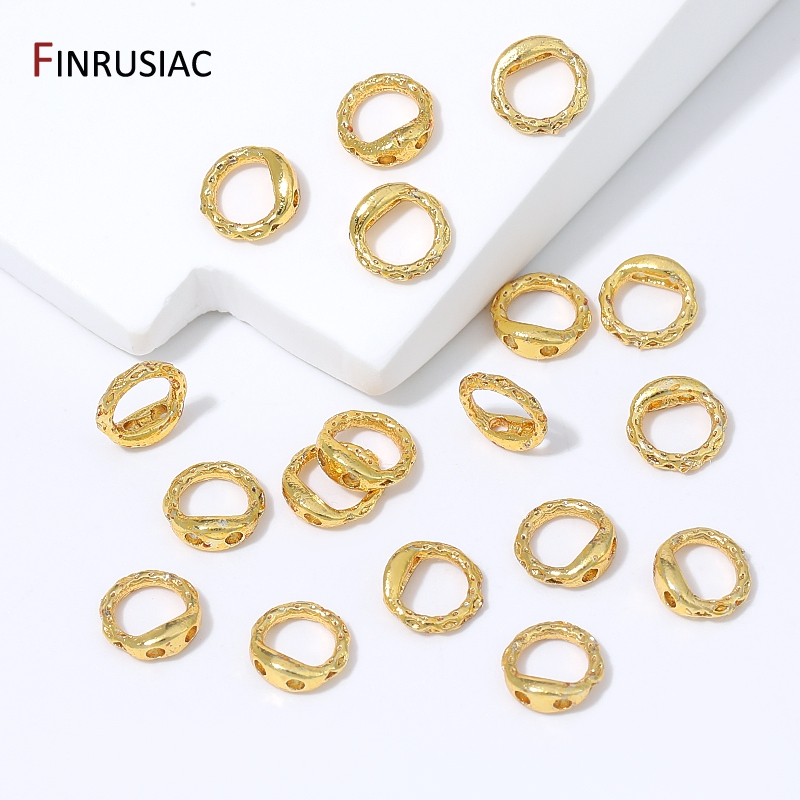 18Kゴールドメッキの真鍮製、圧着式ビーズエンドキャップ。D - Nozzle Brass のレビューと価格