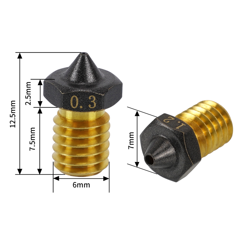 3Dプリンター用硬質鋼ノズル,真ちゅう製フィラメント部品,e - Filament 1.75 のレビューと価格