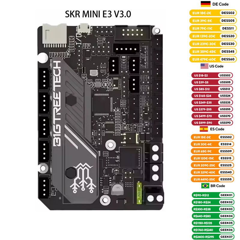Bigtreetech-3Dプリンター部品 Mini e3  - Btt Skr Mini のレビューと価格