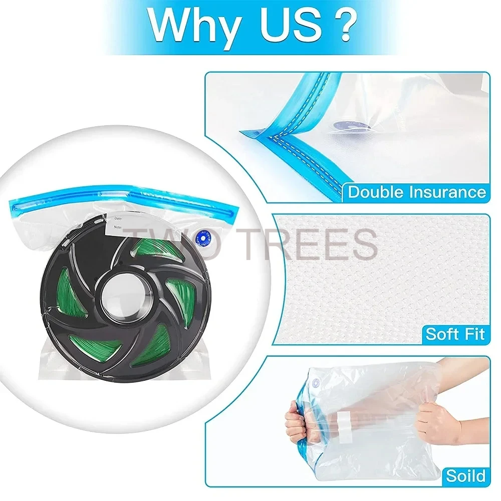 3D プリント真空バッグフィラメントドライヤー PLA AB - Abs Filament のレビューと価格